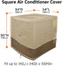 Aifusi Air Conditioner Covers, Outside Units Veranda AC Covers Standard American Furniture Central Air Conditioner, 34x34x30 in (Square)