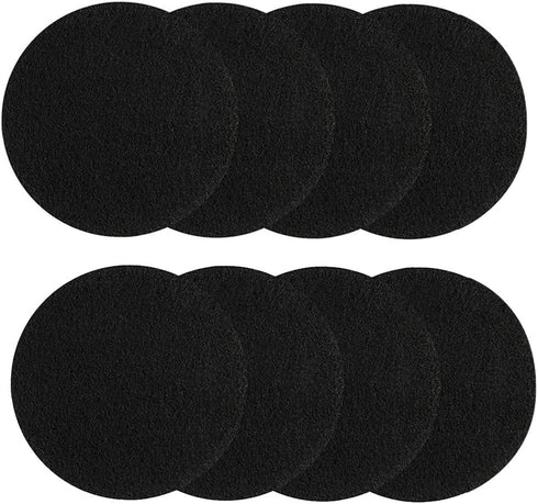 KUUQA 8 Pieces Compost Bin Filters for Kitchen Compost Pail Replacement Charcoal Filters, 7.25 inches Round