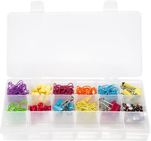 Pink Tool Box Durable Tackle Box Organizer with 4 Compartments for Hardware, Fishing Tackle, Beads, Hair Accessories and More by Stalwart