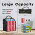 VLM Lunch Bags for Women,Leakproof Insulated Floral Lunch Box with Adjustable Shoulder Strap Reusable Zipper Cooler Tote Bag for Work,Picnic,Camping (Floral 8)