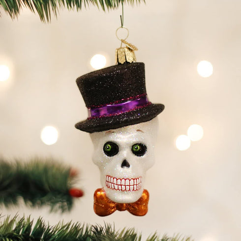 Old World Christmas Ornaments: Halloween Decorations Glass Blown Ornaments for Christmas Tree, Top Hat