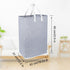 80L Extra Large Collapsible Laundry Baskets with Handle Waterproof Stripe Linen Washing Basket for Bedroom, Blue