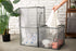 HMLINYAO Mesh Popup Laundry Hamper ,With Handles,Portable and Collapsible Laundry Basket,Used for Laundry Room,Student Dormitory or Travel Storag (Gray, Single-Layer)