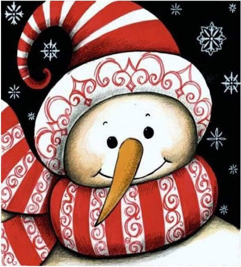 ACANDYL Paint by Number Snowman DIY Painting Paint by Number Kits for Adults Kids Beginner Christmas DIY Canvas Painting by Numbers Acrylic Painting Paint by Number Christmas Snowman 16x20 Inch
