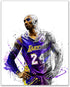 Kobe Bryant Watercolor Wall Art Decor Prints - Set Of 4 (8x10) Inch Poster Photos