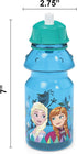 Zak Designs Disney 2 Plastic Push Button Action and Locking Lid Includes Portable Carry Loop, Leak-Proof Design is Perfect for Outdoor Sports, BPA-Free, 14oz, Frozen Water Bottle