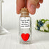 Anniversary Heart Decor Gift for Her and Him - Personalized Valentines Day Gifts - I Love You Presents for Wife and Husband (Red Heart in a Bottle, You're Still the Best Decision I Ever Made)