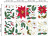 ufengke Christmas Poinsettia Flower Wall Stickers Butterflies Window Clings Decal for Showcase Home Decor Merry Christmas Decoration