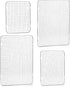 Tebery 4 Pack 304 Grade Stainless Steel Cooling Rack Set Various Size Baking Rack Grill Racks