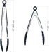 2 PCS Kitchen Tongs Utensil Set by Boxiki Kitchen. Silicone Tongs For Grilling, Cooking and Serving. Heat Resistant Tongs For Cooking. BPA Free Stainless Steel Kitchen Utensils.