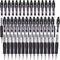Gel Pens, 30 Pack Black Gel Pen Fine Point, Retractable Gel Ink Rollerball Pens for Smooth Writing (0.7mm)