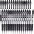 Gel Pens, 30 Pack Black Gel Pen Fine Point, Retractable Gel Ink Rollerball Pens for Smooth Writing (0.7mm)