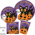 Serves 24 Complete Party Pack Cute Halloween Cats Monsters and Ghosts Includes Plates Cups Napkins Table Cover Balloons Picks Curtains Banner Halloween Party Decorations Halloween Party Supplies