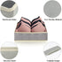 SYGY 2Pack Bra Organizer Storage for Dresser Drawers, Foldable Organizer Divider Fabric Drawer Organizers, Closet Organizer for Lingerie, Bra, Clothes, Towel, 7 Cell, Grey