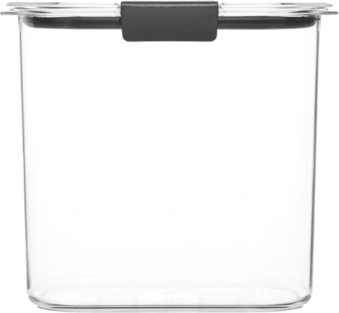 Rubbermaid 1994227 Container, BPA-Free Plastic, Clear Brilliance Pantry Airtight Food Storage, Open Stock, Sugar (12 Cup)