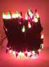 100 Ct Halloween String Light Set, Orange, Green, Purple, Black Cord