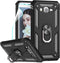 LeYi Compatible for Samsung Galaxy J7 Case,J7 2015/ SM-J700 Case with HD Screen Protector, Military-Grade Rotating Kickstand Full-Body Protective Phone Cover Case for Samsung Galaxy J7 2015,Black