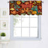 Mrcrypos Fall Valances Autumn Leaves Kitchen Valances for Windows Blackout Window Valances Curtains for Bathroom Bedroom Dining Room 52 X 18 Inches