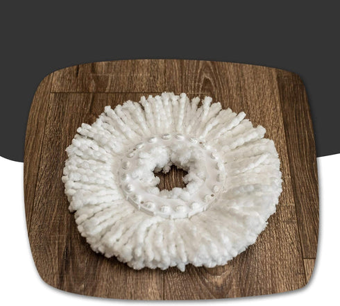 Hurricane Spin Mop Replacement Mop Heads for As Seen On TV Mop & Bucket Cleaning System by BulbHead, Spin Away Germy, Dirty Water - Super-Absorbent Microfiber Mop Head Holds 10X Weight ” 1-Pack