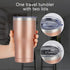 Lifecapido 20oz Tumbler, Stainless Steel Travel Tumbler, Double Wall Vacuum Insulated Tumbler with Lid and Straw, Durable Powder Coated Travel Mug, Thermal Tumbler for Cold Hot Drink, Rose Gold