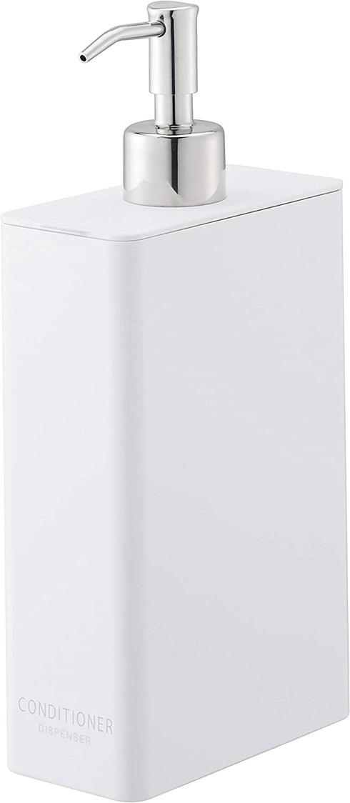 Yamazaki Tower Conditioner Dispenser White Rectangular