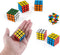 6 Pack Mini Rubix Cubes Tiny 3x3x3 Color Puzzle Cube Toys Stress Relief Party Game Toy to Boys and Girls for Favors Birthday Gifts Party Supplies