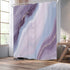 Homewelle Ombre Blue Purple Marble Shower Curtain 72Wx72H Inch Abstract Modern Luxury Cool Unique Ink Texture Geometry Vintage Line Art Aesthetic 12 Pack Shower Hooks Polyester Fabric Bathroom Bathtub