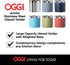 Oggi Steel Holder Utensil Crock, Jumbo, Stainless Steel - 7"