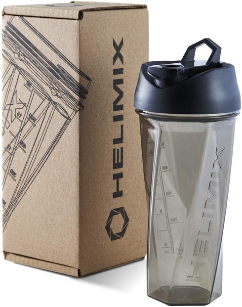 Helimix Vortex Blender Shaker Bottle 28oz | No Blending Ball or Whisk | USA Made | Portable Pre Workout Whey Protein Drink Shaker Cup | Mixes Cocktails Smoothies Shakes | Dishwasher Safe