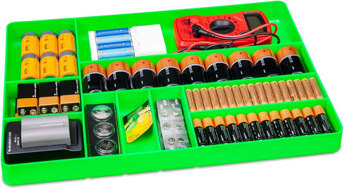 Ernst Manufacturing Home and Garage Organizer Tray, 10-Compartments, Black - 5011