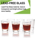30 Pack Heavy Base Shot Glass Set, Aoeoe 1.5 oz Whiskey Shot Glasses, Clear Shot Glasses Bulk, Small Shot Glasses, Round Espresso Shot Glass, Glass Cups for Vodka, Whiskey, Tequila, Espresso, Liquor