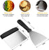 Flat Top Grill Griddle Accessories Set for Blackstone, Indoor Hibachi Metal Grill Spatula Set, Scraper Tool Griddle Accessory Utensils Kit for Men Outdoor Camping BBQ Tools