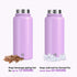Macrosaving Water Bottle with Straw (27oz), 3 Lids, Double Wall Vacuum Stainless Steel Sports Insulated Water Bottle, Leakproof BPA Free Personalized Water Bottle Travel Thermos for Biking, Hiking