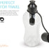 Bobble Classic Water Bottle, Filtered Water, BPA-Free Reusable Bottle, Soft Touch Carry Cap with Replaceable Carbon Filter for Sustainable Water and Hydration 18.5 oz - 2 Pack (Black)