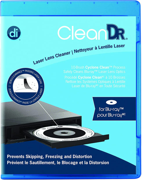 Digital Innovations CleanDr for Blu-Ray Laser Lens Cleaner for Blu-Ray / DVD / PS3 / PS4 / XBOX / XBOX 360 / XBOX ONE (4190300)