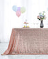 Hahuho 50x80 inch Rectangular Sequin Tablecloth Rose Gold, Glitter Tablecloth for Bridal Shower Decorations, Birthday, Wedding, Dessert, Banquet?50x80 Inch, Rose Gold?