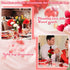 Juinte 2120 Pieces Valentine's Day Vase Filler Wedding Decoration Heart Pearl Red Pink Heart Pearls Water Gels Beads Floating Candles Centerpiece for Valentine Wedding Home Dinning Table Party Decor