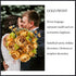JUSTOYOU 2 Bunches Artificial Peonies, 12 Heads Faux Peony Flowers, Peonies Flowers for Decoration, Silk Flowers Bulk, Flores Artificiales para Decoracion, for Wedding, Party Decor (Gold)