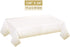 4 Pack, White and Gold Tablecloth for Birthday Party, Gold Dot Confetti Pattern Table Covers for Rectangle Tables, Fit for All Party, Thanksgiving Christmas Wedding, Anniversary,54" x 108",Gexolenu