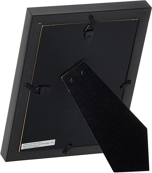 Amazon Basics Photo Picture Frame - 5" x 7", Black - Pack of 5