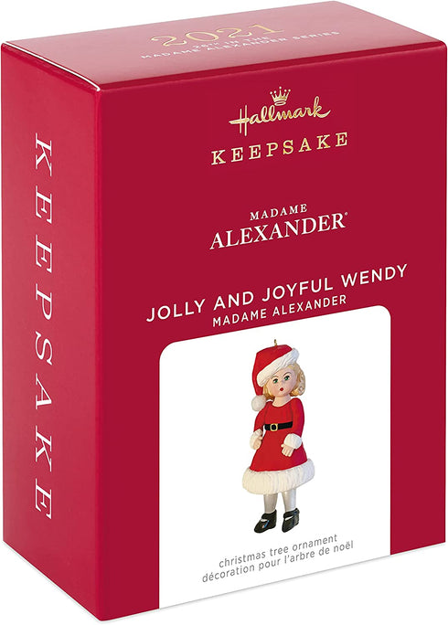 Hallmark Keepsake Christmas Ornament 2021, Madame Alexander Jolly and Joyful Wendy