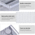 Kitchen Drawer Organizer, 4 Separate Compartments Mesh Silverware Organizer, Utensil Storage Organizer Flatware Silverware Tray with Anti-Slip Mats