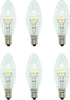 Celestial Lights Six LED Window Candle Replacement Bulbs for Plug-in Window Candles - Works with All Sensor, Timer, or Switch Models