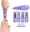 Blinger Ultimate Nail Wand Collection, Purple - Glam Your Nails with Sticker Sheets, 1 Step Process, No Drying, No Waiting – Nail Art for School, Parties, Special Occasions, Everyday Use – Exclusive