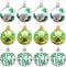 Medoore 12 Pieces St Patrick Ornament Ball-St. Patrick's Shamrock Hanging Ball Ornament, Good Luck Clover Decoration Baubles for Tree Baubles Table Shelf Festival Decorations, 3 Styles
