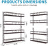 Farmhouse Style Hanging Spice Rack for Wall Mount,4 Tier Pantry Cabinet Door Spice Rack Holder,Seasoning Organizer ,Bronze