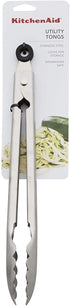 KitchenAid Stainless Steel Utility Tongs, 10.28 Inch