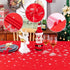 TOMORO Rectangle Christmas Tablecloth - Xmas Themed Reindeer & Snowflake Print Tablecloth Table Cover for Holiday Dinner Party Kitchen Decoration, 60 x 102 inch