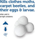 Enoz Moth Balls 4oz, 6-Packages Protects Against Clothes Moths, Carpet Beetles and Their Eggs and Larvae. Moth Killer