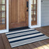 OJIA Striped Doormat 2'x3' Cotton Hand Woven Welcome Doormats Machine Washable Indoor/Outdoor Small Rugs Front Porch Rug Farmhouse Mat for Entryway/Kitchen/Laundry/Bathroom